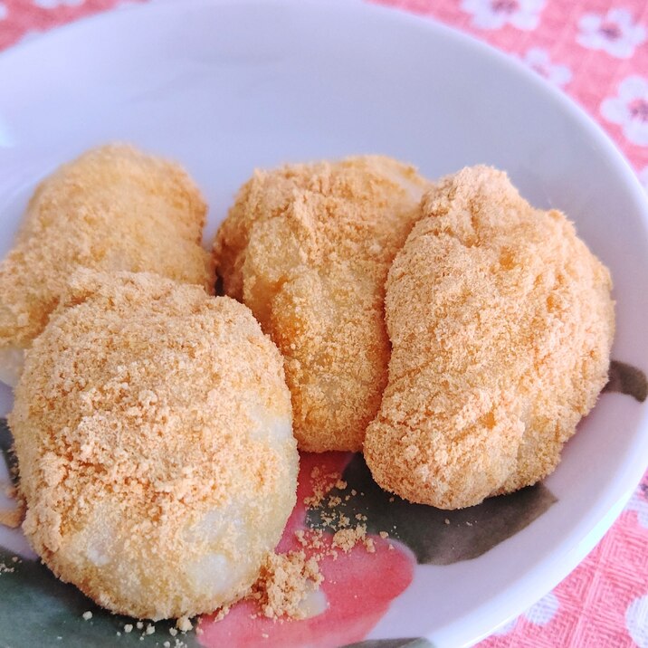 豆腐と片栗粉できな粉餅＊